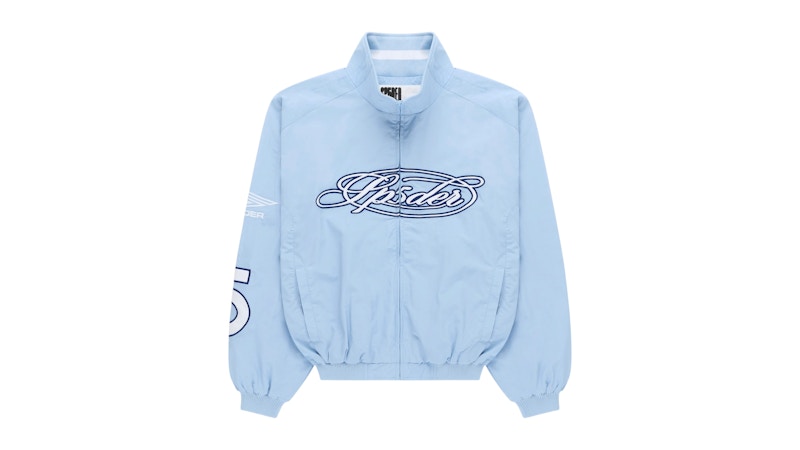Sp5der Script Warm Up Jacket Rock Blauw