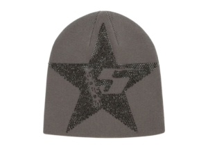 Sp5der Star Rhinestone Skully Slate Grijs