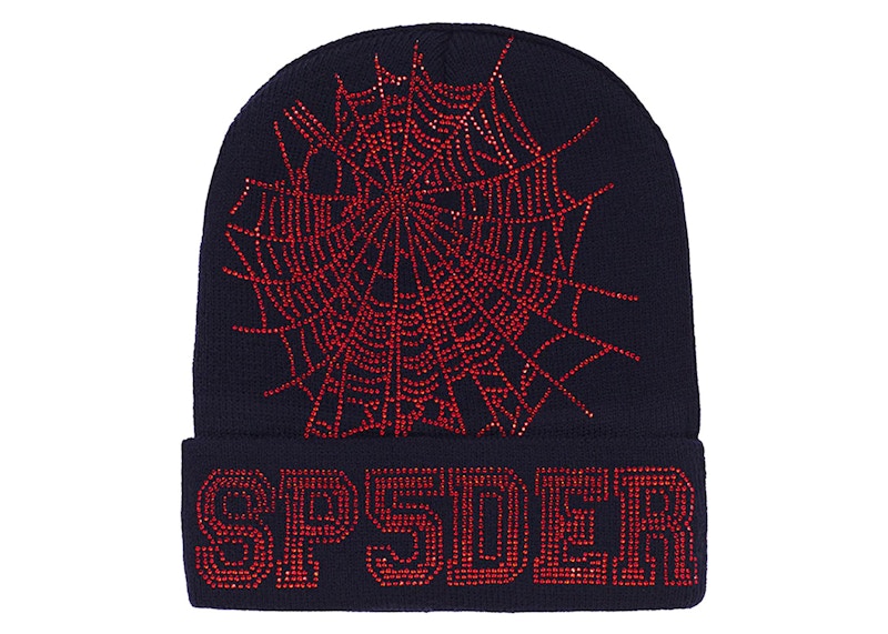 Sp5der Web Beanie Marineblauw