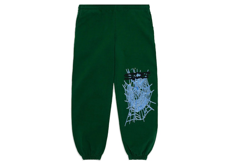 Sp5der Web Sweatpants Hunter Groen
