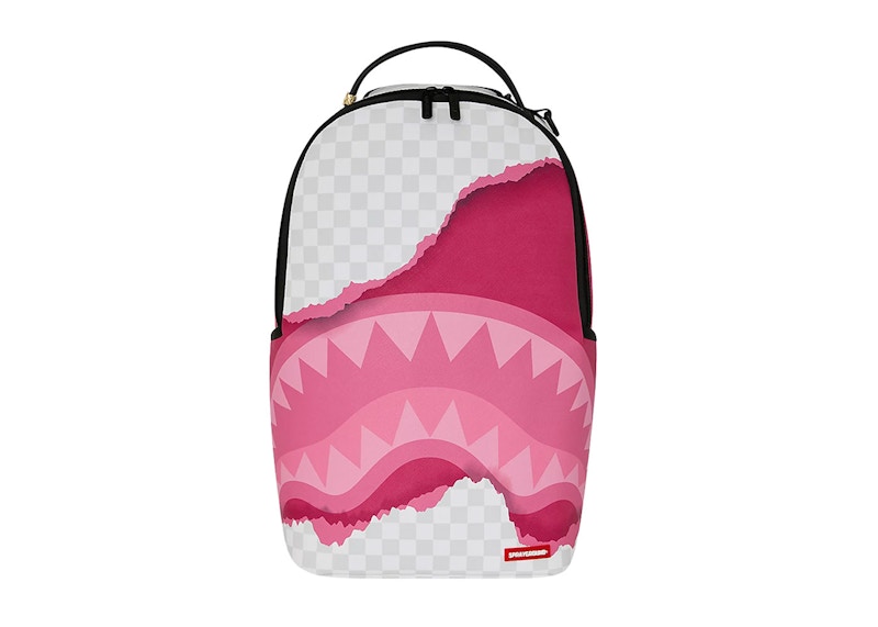 Sprayground 3D Check Backpack Roze