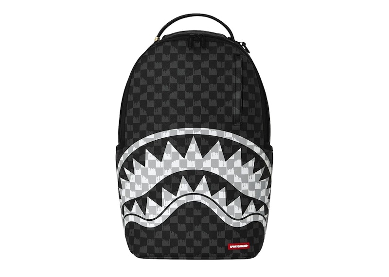 Sprayground And Drip Check Shark Backpack Multicolor