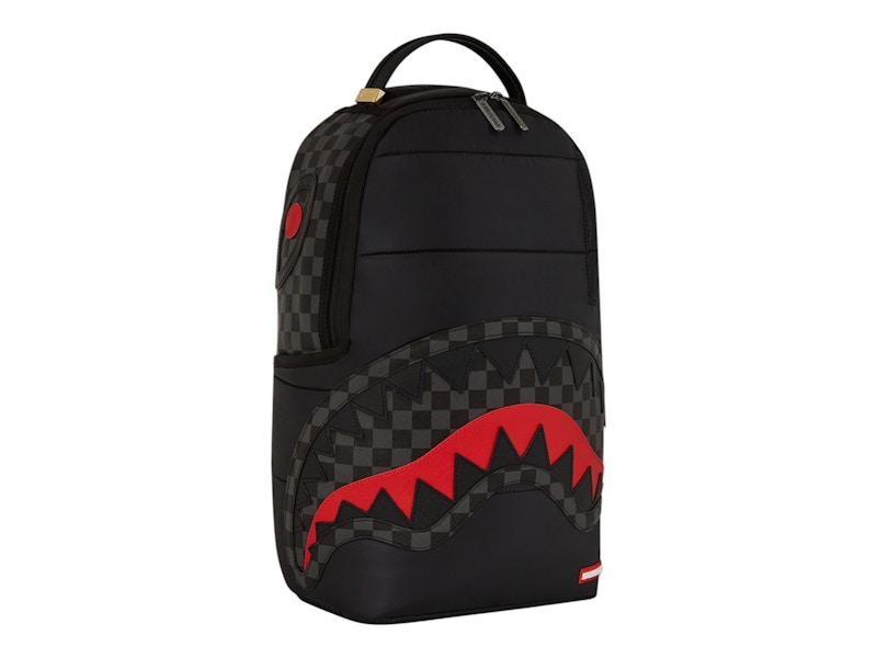 Sprayground Puffer Check Backpack Backpack Zwart