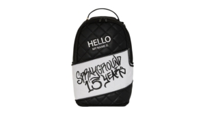 Sprayground Hello My Name Is 15 Years Quilted Backpack Multicolor