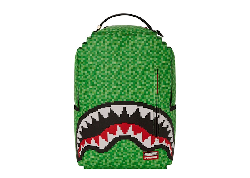 Sprayground Minecraft Creeper Shark Backpack Groen