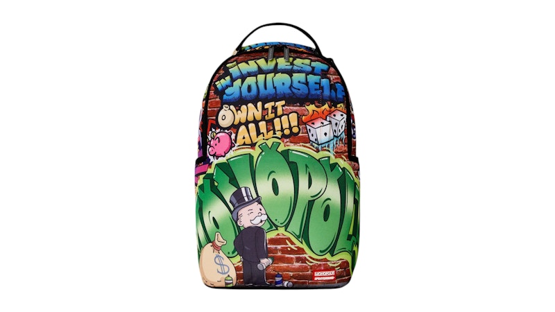 Sprayground Monopoly Graffiti Rush DLXR Backpack Multicolor