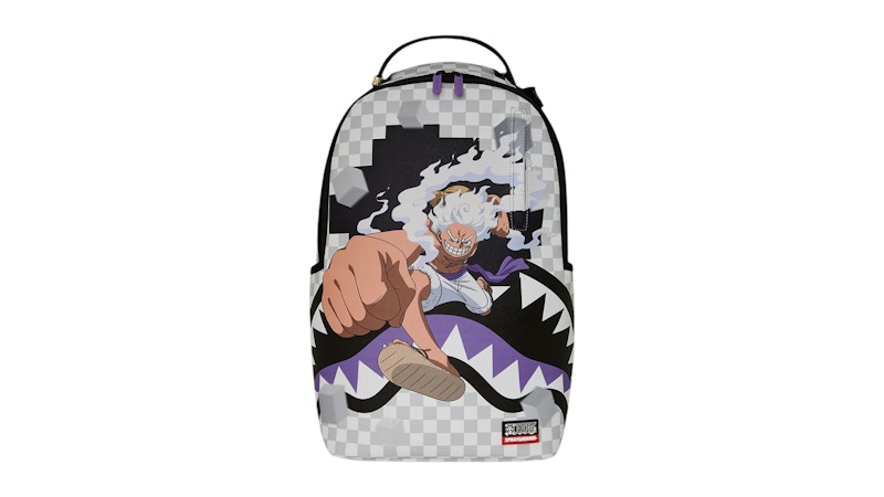 Sprayground One Piece Gear 5 Luffy Checkered Smash Backpack Multicolor