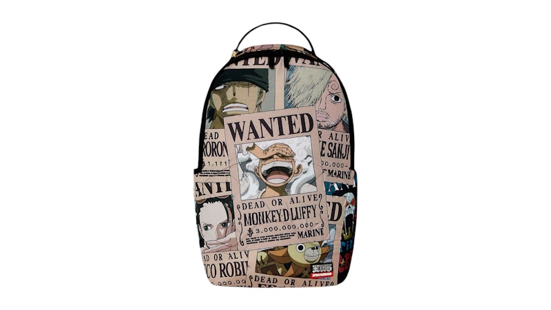Sprayground One Piece Wanted Shark Posters Backpack Multicolor
