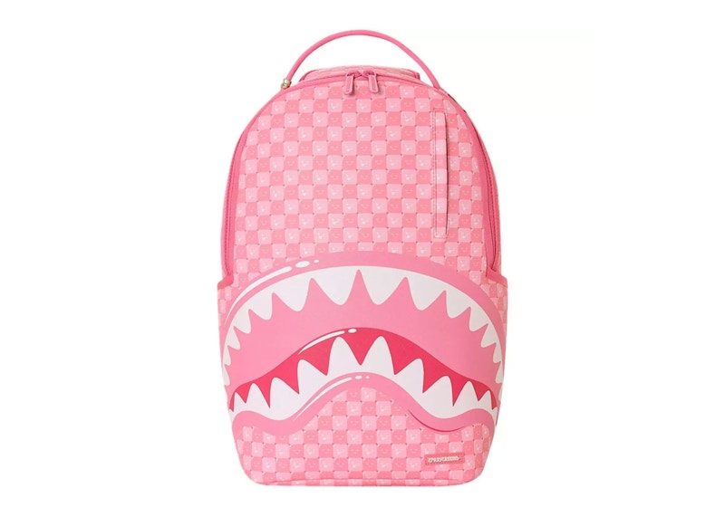 Sprayground New Check Faces Backpack Roze