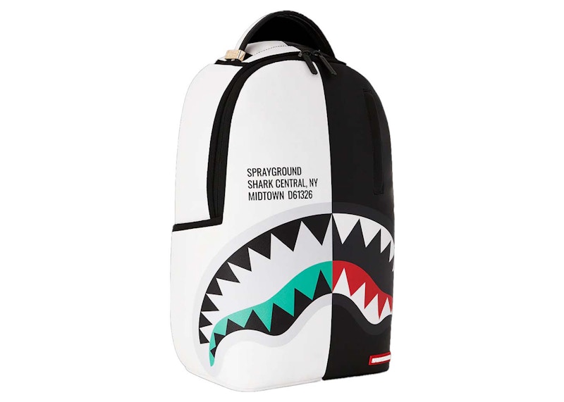 Sprayground Shark Central Inverted Split DLXSV Backpack Zwart