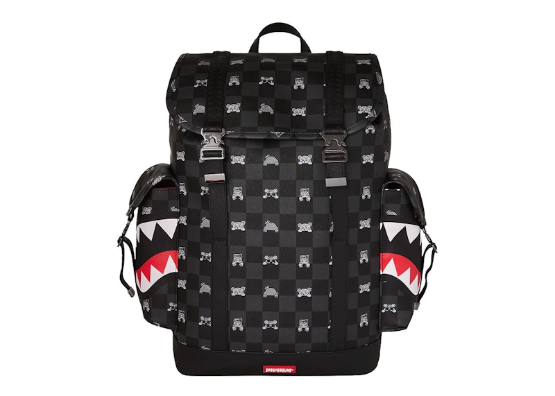 Sprayground Shark Mob Hideout Monte Carlo Backpack Multi Multicolor
