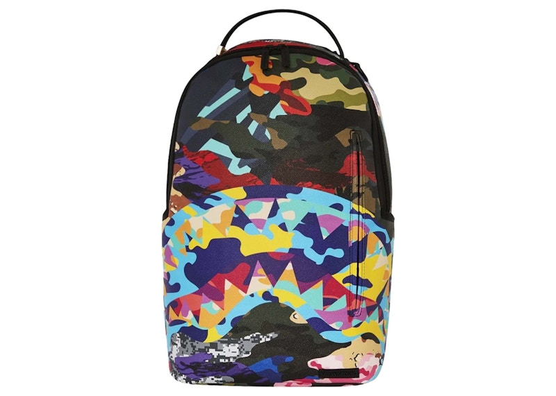 Sprayground Sliced And Diced Camo Backpack Multi Camo Multicolor