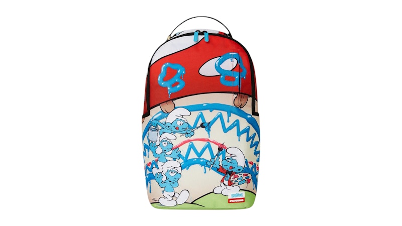 Sprayground Smurfs Art Party Backpack Multicolor