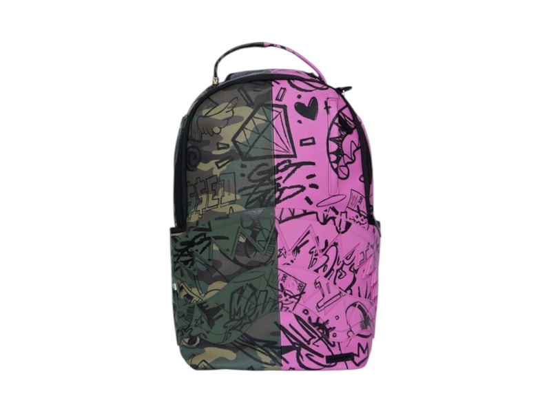 Sprayground Split And Camo DLX Backpack Multicolor