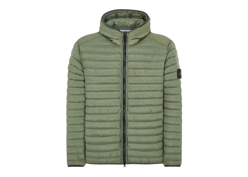 Stone Island 40324 Loom Woven Chambers R-Nylon Down-TC_Packable Jacket Groen