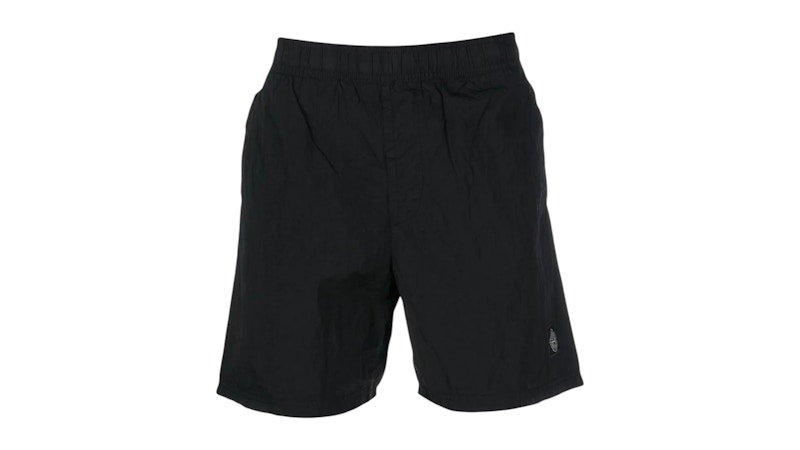 Stone Island Basic Small Logo Shorts Zwart