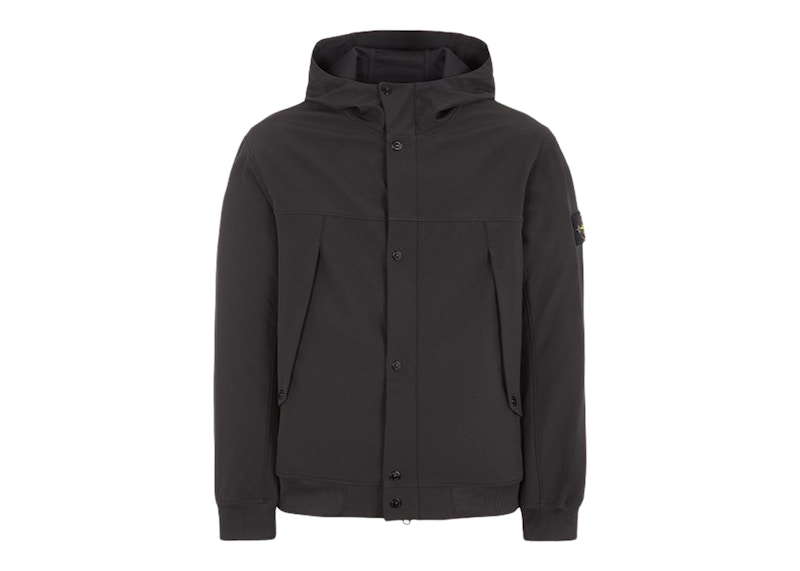 Stone Island Light Soft Shell-R Jacket Zwart