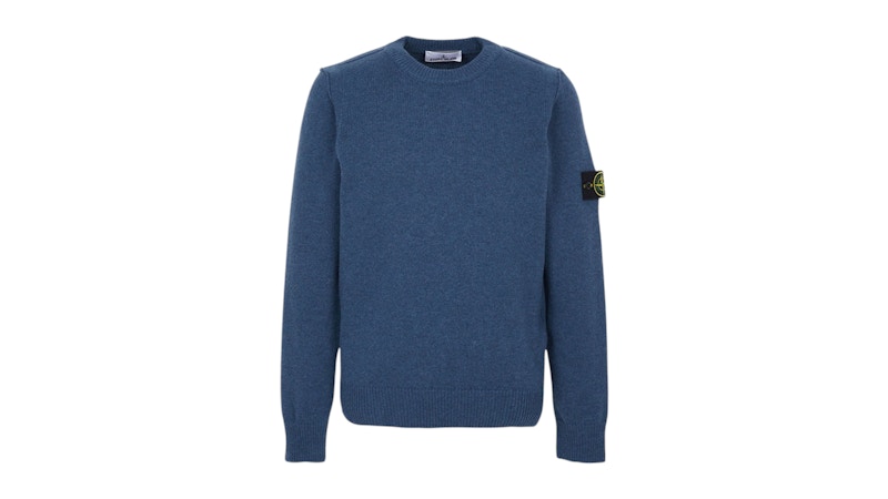Stone Island Logo Sweater Blauw
