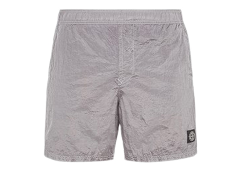 Stone Island Regular Fit Nylon Swim Trunks Dust
