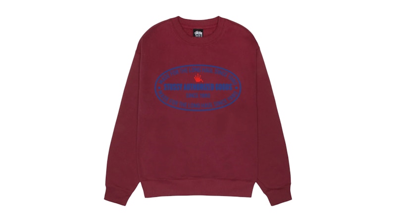 Stussy Authorized Crew Wine