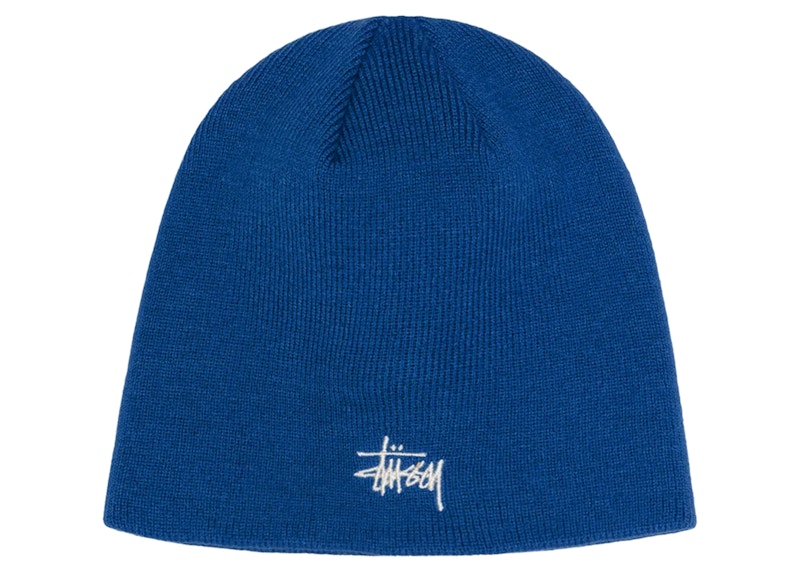 Stussy Basic Skullcap Cobalt Blauw