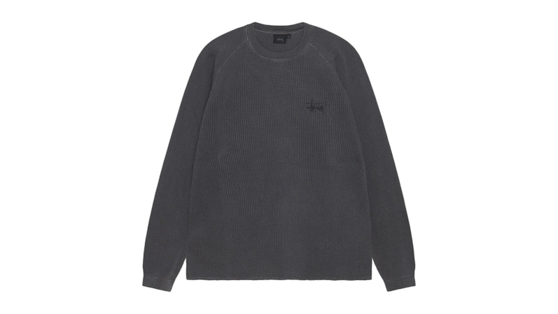 Stussy Basic Thermal Washed Zwart
