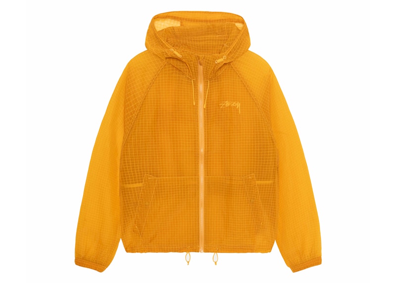Stussy Beach Ripstop Transparent Shell Jacket Golden Geel