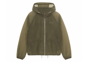 Stussy Beach Ripstop Transparent Shell Jacket Olijf