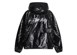 Stussy Beach Shell Coated Ripstop Jacket Zwart