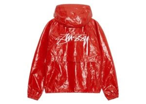 Stussy Beach Shell Coated Ripstop Jacket Rood