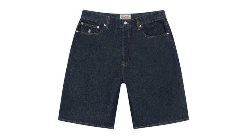 Stussy Big Ol’ Short Rinsed Printed Indigo