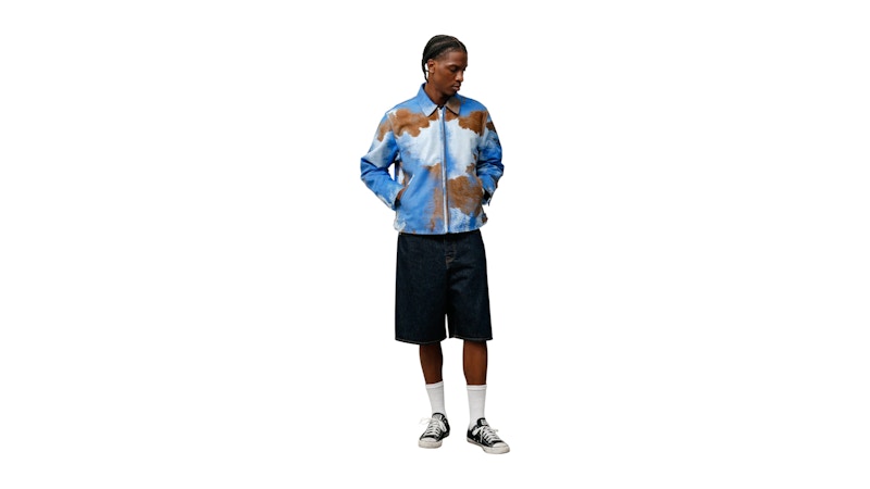 Stussy Big Ol’ Short Rinsed Printed Indigo