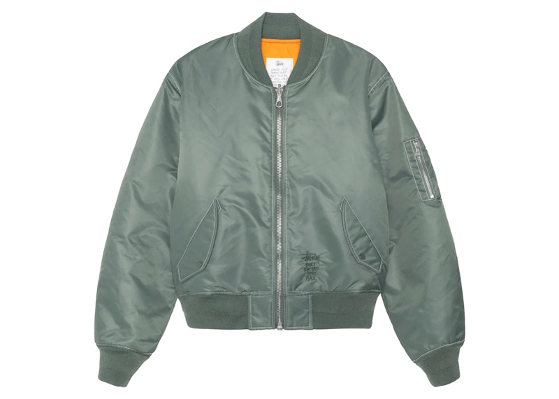 Stussy Built Reversible Bomber Jacket Groen