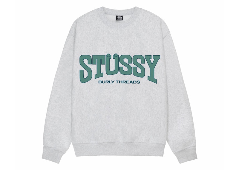 Stussy Burly Threads Crew Ash Heather