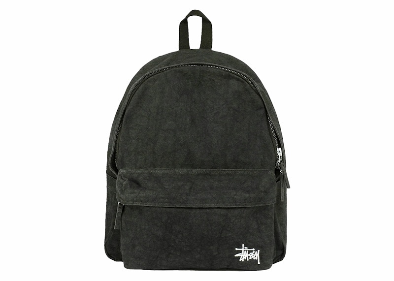 Stussy Canvas Backpack Washed Zwart