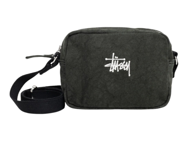 Stussy Canvas Pouch Washed Zwart