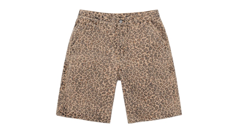 Stussy Work Short Leopard Print
