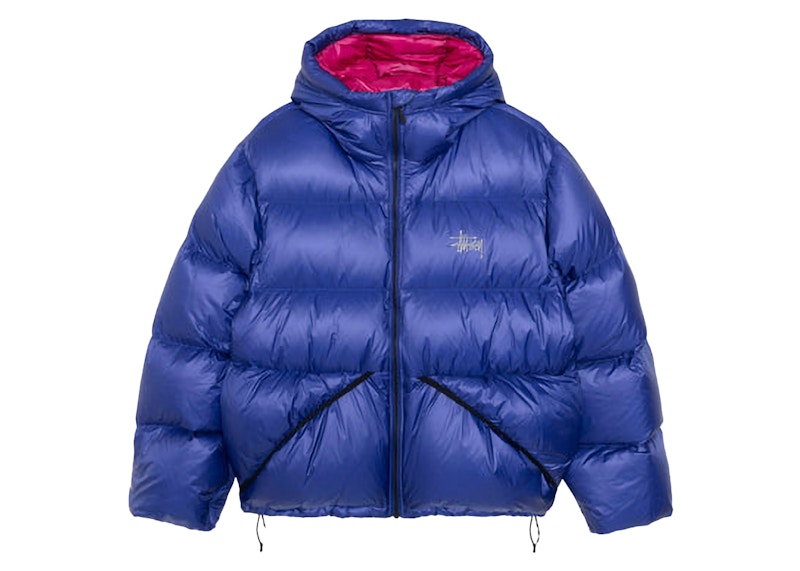 Stussy Down Micro Ripstop Parka Blauw