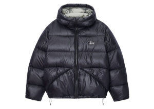 Stussy Down Micro Ripstop Parka Phantom Zwart
