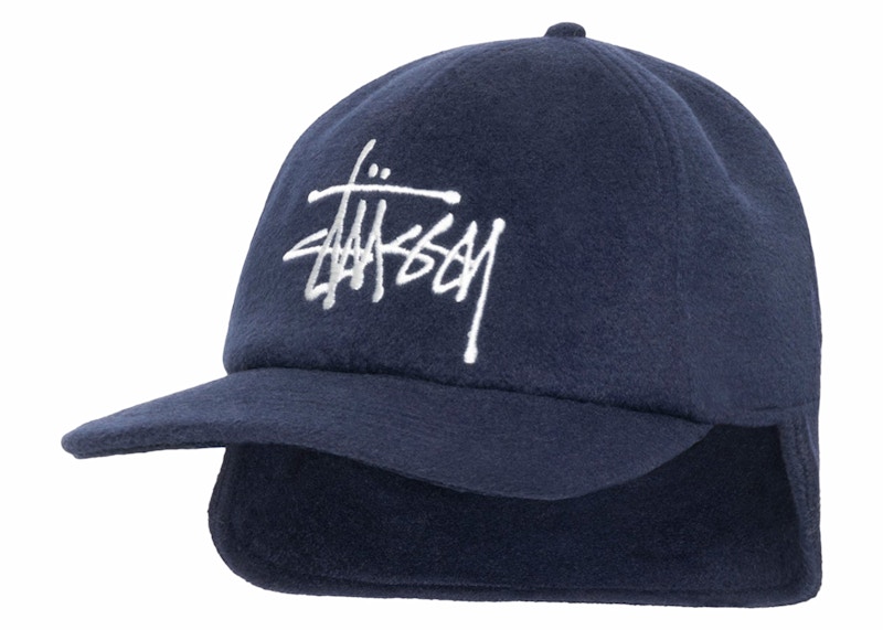 Stussy Ear Flap Wool Cap Blauw