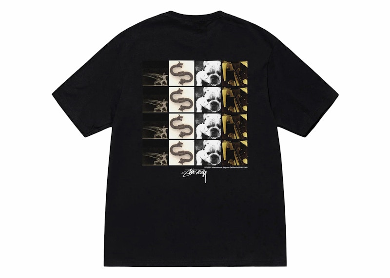 Stussy Grid Tee Zwart