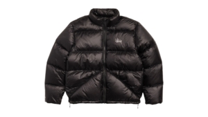 Stussy Micro Ripstop Down Jacket Jet Zwart