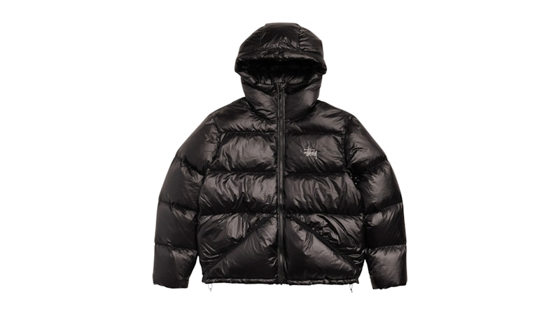 Stussy Micro Ripstop Down Parka Jet Zwart