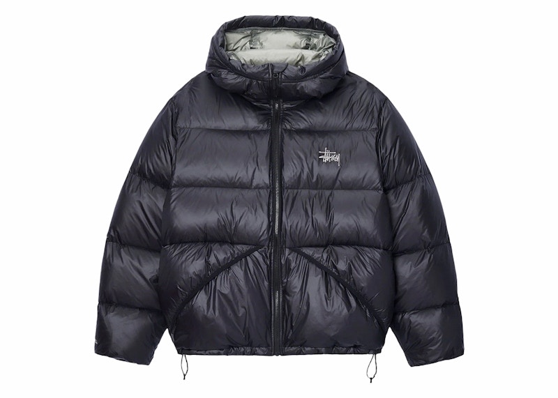 Stussy Micro Ripstop Down Parka Phantom Zwart