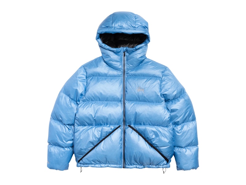 Stussy Micro Ripstop Down Parka Sky Blauw
