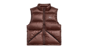 Stussy Micro Ripstop Down Vest Bruin