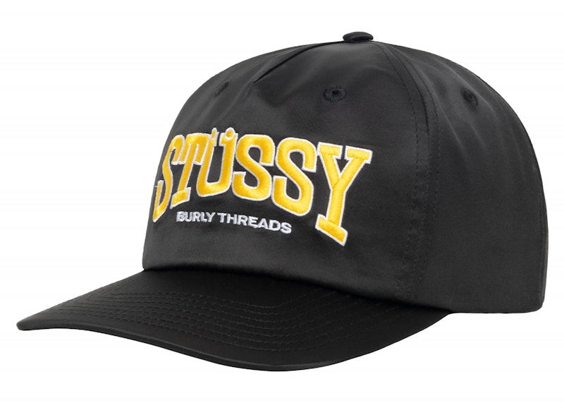 Stussy Mid Depth Burly Threads Snapback Zwart