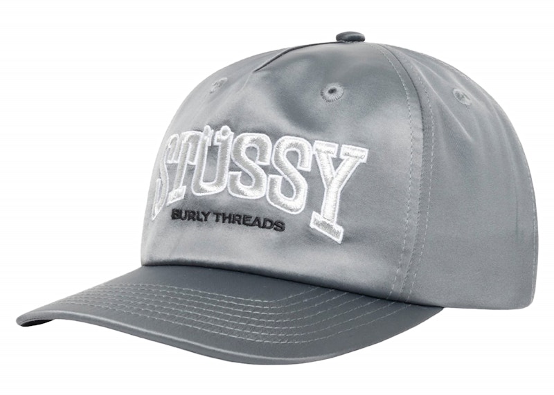 Stussy Mid Depth Burly Threads Snapback Grijs