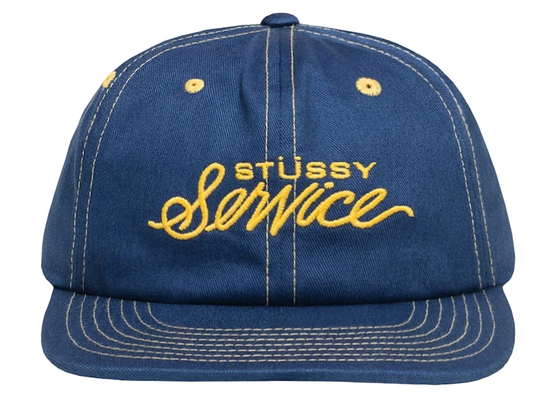 Stussy Mid Depth Service Strapback Blauw