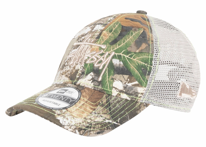 Stussy New Era 9Twenty Basic Trucker Real Tree Realtree Edge